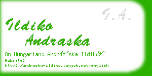 ildiko andraska business card